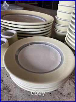 57 Piece Sterling Vitrified Restaurant China Plates Bowls Etc. Ohio