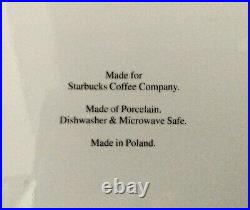 5 Rare Starbucks Coffee Company White Restaurant Ware Plates Cafe Salad Lunch