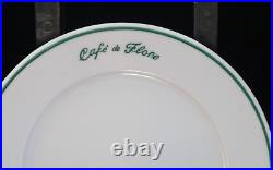 5 Vintage French Cafe de Flore Paris Revol Porcelain Restaurant Bread Plates