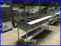 5 plate Food warmer Counter Top steam and dry table Cooler Depot USA New NSF