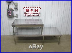 60 Stainless Steel Heavy Duty Table Top Double Over Shelf Plate Rack 5