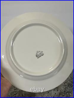 6 Buffalo China Brown Stripe 9.75Dinner Plate Vitrified Commer Restaurant Ware