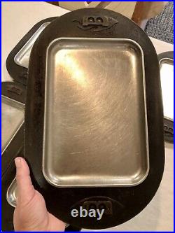 6 Sizzling Steak Plates! BONANZA Metal Sizzler Platter For Serving Steak Hot