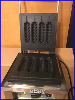 750$ Equipex GES 80 Sodir Electric Single Cast Iron Plate Waffle Maker Used Once