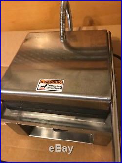 750$ Equipex GES 80 Sodir Electric Single Cast Iron Plate Waffle Maker Used Once