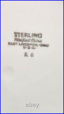 7 STATLER HOTEL Sterling China Restaurant Ware Gold Rim Cobalt Blue Salad Plates