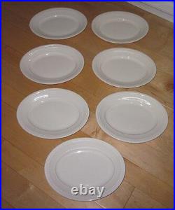 7 Vtg Syracuse China Oval Restaurant Ware Diner Wide Rim Plate Plates