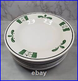 8 LARGE 11.25 Vintage Buffalo China Olive Garden Dinner Plates