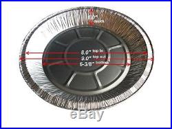 9 Foil Pie Pan 1 Deep 400/CS Disposable Aluminum Pie Plate Tin Ref # 304-40