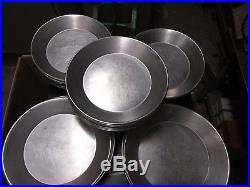 A90 Stainless Steel Plates Pie Pans Lot Of 53 11 Daim Bbq Chuck Wagon Old West