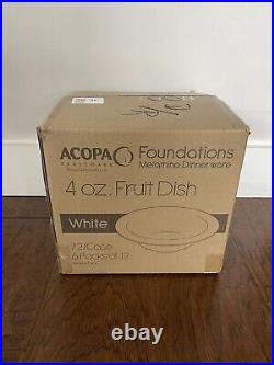 Acopa Melamine Fruit Dish 304FND303W 72 Pieces White 4oz