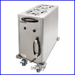 Adcraft LR-2 Mobile Enclosed Heated Plate Lowerrator Plate Dispenser