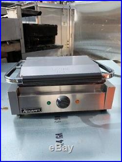 Adcraft Panini grill w-Flat Plates Model SG-811E-F