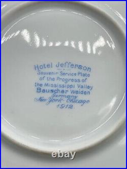 Antique St Louis Plate Hotel Jefferson Restaurant Ware Germany 1912 Service 11.5