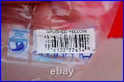 Arcoroc Brush Yellow 11 3/4 Oval Platters Yellow and White Lot of 24 S8005