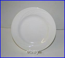 Arcoroc Cypress 9 1/2 Lunch Plates 26927 Ivory Round Swirl Rim New C1071