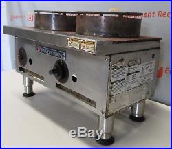 Bakers Pride GHPW-2i 2 Burner Natural Gas Hot Plate Wok Cooker Range