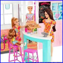 Barbie Cook & Grill Restaurant Playset Doll, 30+ Pieces
