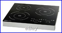 Bartscher 105940 induction cooker IK 3341, 3 plates, 3,4 kW, 510x485x65 mm UK