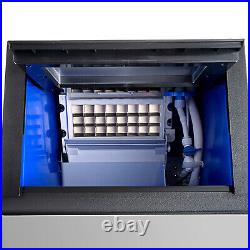 Built-in Commercial Ice Maker Bar Restaurant Ice Cube Machine Stainless Steel