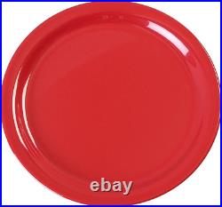 CFS KL20005 Kingline Melamine Dinner Plate, 8.92 Diameter X 0.77 Height, Red
