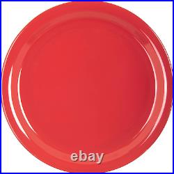 CFS KL20005 Kingline Melamine Dinner Plate, 8.92 Diameter X 0.77 Height, Red