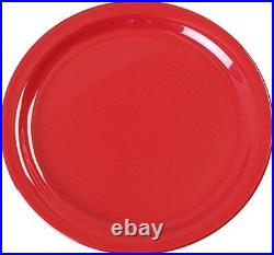 CFS KL20005 Kingline Melamine Dinner Plate 8.92 Diameter x 0.77 Height Red