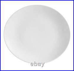 COP-13 Coupe 12-Inch by 10-1/2-Inch Super White Porcelain Oval Platter, Box o