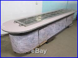 CUSTOM BUILT COMMERCIAL 9 WELLS HOT BUFFET TABLE with2 x 9 PLATE DISPENSERS