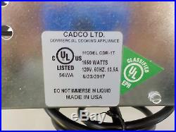 Cadco CDR-1T 120 Volt Countertop Double Burner Hot Plate