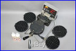 Carbon's (RT-P) Golden Malted Single Belgian Waffle Baker With 4 Extra Plates