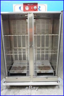 Carter-hoffmann Stainless 2 Door Heated Banquet Cabinet 120 Plate Capacity Model