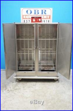 Carter-hoffmann Stainless 2 Door Heated Banquet Cabinet 120 Plate Capacity Model