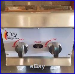 Commercial 2 Burner Gas Counter top Hot Plate 44,000 BTU -Restaurant Equipment