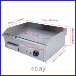 Commercial 3000W Electric Griddle Cooktop Flat Top Plate Restaurant Grill BBQ US