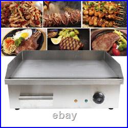 Commercial Electric 3KW Countertop Griddle Grill BBQ Flat Plate Top Restaurant