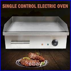 Commercial Electric Countertop Griddle Grill BBQ Flat Plate Top Restaurant 3000W