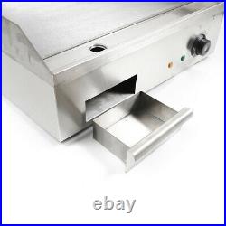 Commercial Electric Countertop Griddle Grill BBQ Flat Plate Top Restaurant 3000W