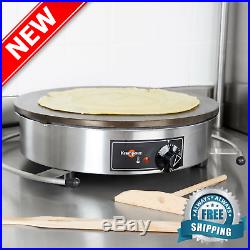 Commercial Electric Crepe Maker Pancake Pan Griddle Plate Kitchen Cook Krampouz