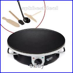 Commercial Electric Crepe Maker Pancake Pan Griddle Plate Kitchen Cooking Tools