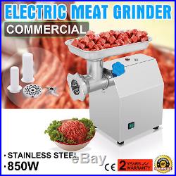 Commercial Electric Meat Grinder Sausage Filler 4.5Lbs/Min Blade Plate Electric