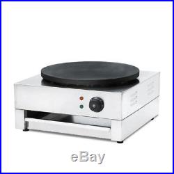 Commercial Electric Single Plate Crepe Machine Pancake Snack Hot Plate Non-stick