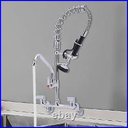 Commercial Faucet Wall Mount Kitchen Sink Adjustable for Industrial Restaurant