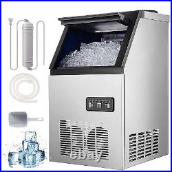 Commercial Ice Maker Undercounter Bar Restaurant Ice Cube Machine 90LBS Per Day