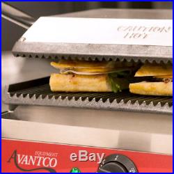 Commercial Panini Press Grill Sandwich Maker Grooved Plate Restaurant Food Truck