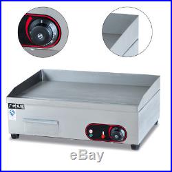 Commercial Thermomate Electric Griddle BBQ Plate Countertop 3000W