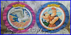 Complete Set of Six (6) Vintage 1997 McDonald's Disney Hercules Movie Plates
