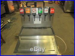 Cornelius CB2323AL6 6 Flavor Soda Fountain Machine with Cold Plate Ice Bin Coke