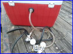 Draft Beer Dispenser Jockey Box Cooler Comp W Co2 Regulator Keg Tap Cold Plate