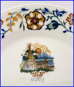 East Bay Lodge Osterville MA Syracuse China authentic Dinner Plate Cape Cod 1972